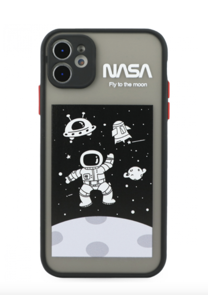 Чехол для iPhone 11 Pro Inspiration PC+силикон Nasa, цвет Прозрачный черный