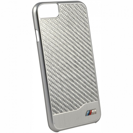 Чехол CG Mobile BMW M-Collection Aluminium&Carbon Hard для iPhone 7/8/SE 2020, цвет Серебристый (BMHCP7MDCS)