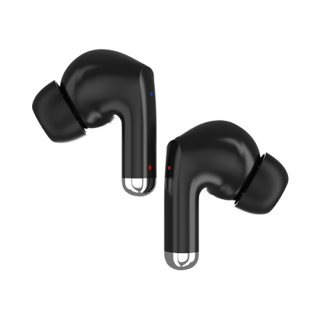 Беспроводные наушники с микрофоном Deppa Air Icon Pro, TWS, BT 5.2, 400 мАч, ANC/ENC, черный (44195)