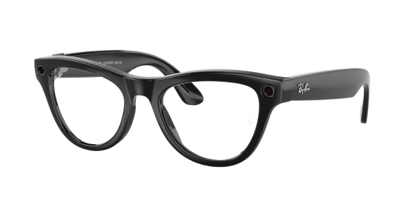 Умные очки Ray-Ban Smart Glasses Shiny Black / Transitions Cerulean Blue, RW4010, с автозатемнением