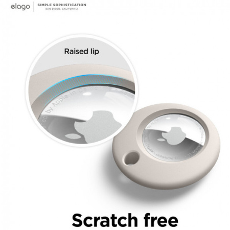 Чехол с карабином Elago AirTag Basic Case для AirTag, цвет Бежевый (EATSC-BA-ST)