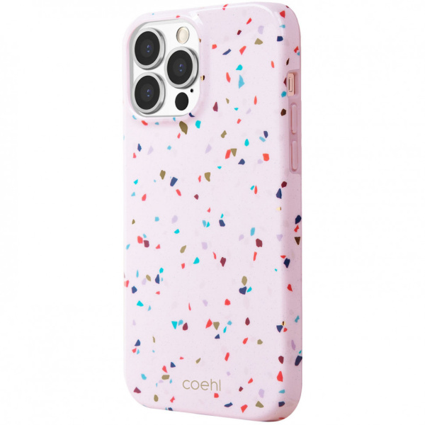 Чехол Uniq COEHL Terrazzo для iPhone 13 Pro, цвет Розовый (IP6.1PHYB(2021)-TEZPNK)