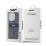 Чехол DKNY PC/TPU Repeat texture Tonal stripe Hard Blue (MagSafe) для iPhone 15 Pro Max, синий