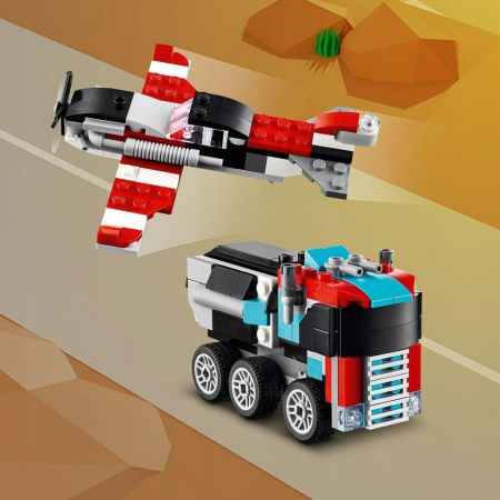 Конструктор LEGO Creator - Грузовик с вертолётом 3-в-1 (31146)