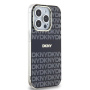 Чехол DKNY PC/TPU Repeat texture Tonal stripe Hard Black (MagSafe) для iPhone 15 Pro Max, чёрный