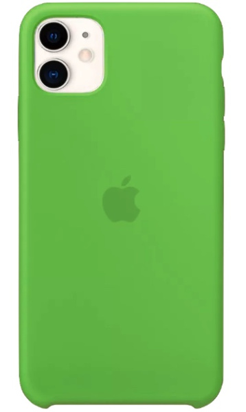 Чехол силиконовый Silicone Case Simple для iPhone 11, цвет Зеленый