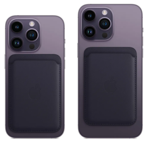 Чехол-бумажник Apple iPhone Leather Wallet MagSafe Ink MPPW3
