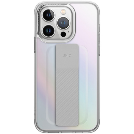 Чехол Uniq Heldro Mount + Band для iPhone 14 Pro, цвет Радужный (Iridescent)