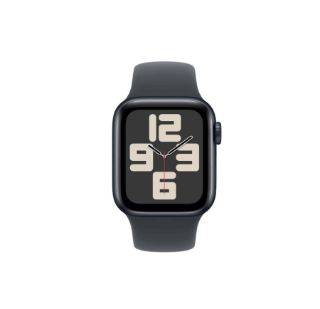 Apple Watch SE (2024), 40 мм корпус из алюминия цвета «Midnight», ремешок Sport Band размера S/M цвета «Midnight»