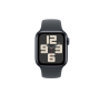 Apple Watch SE (2024), 40 мм корпус из алюминия цвета «Midnight», ремешок Sport Band размера S/M цвета «Midnight»