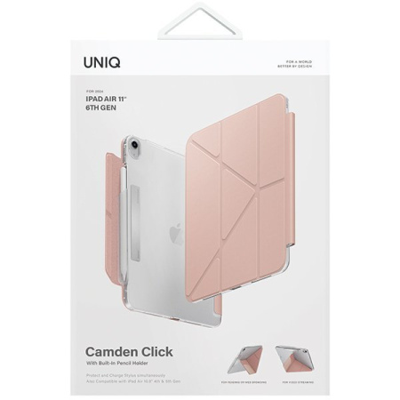 Чехол Uniq Camden Click Pink для iPad Air 11 (2024), розовый