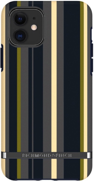 Чехол Richmond & Finch Freedom для iPhone 11, цвет "Темно-синие полосы" (Navy Stripes) (IP261-618)