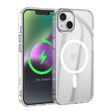 Чехол Hoco Magnetic для Apple iPhone 14 Plus, TPU, цвет  Прозрачный (0L-00055983)