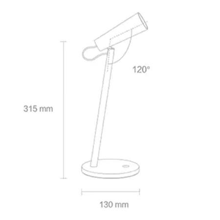 Настольная лампа Xiaomi Rechargeable LED Table Lamp White MJTD03YL