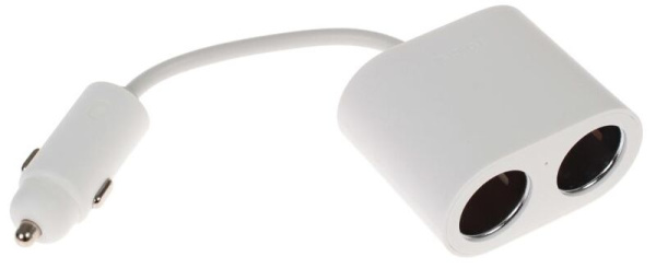 Разветвитель прикуривателя Xiaomi Roidmi 1 to 2 Car Cigarette Lighter (White)