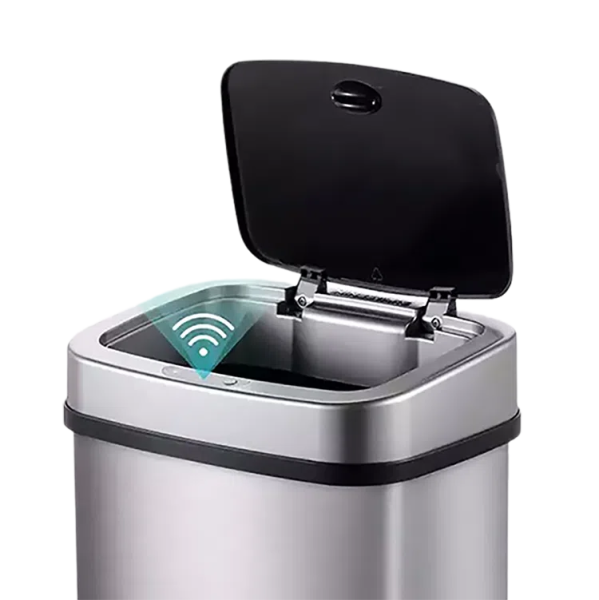 Умное мусорное ведро Xiaomi Ninestars Stainless steel Sensor Trash Can 12L (DZT-12-5), Silver