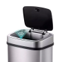 Умное мусорное ведро Xiaomi Ninestars Stainless steel Sensor Trash Can 12L (DZT-12-5), Silver