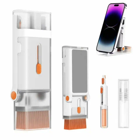 Комплект для чистки клавиатуры, наушников, смартфона Baseus UltraClean Series Multifunctional Cleaning Kit Moon 8 in 1