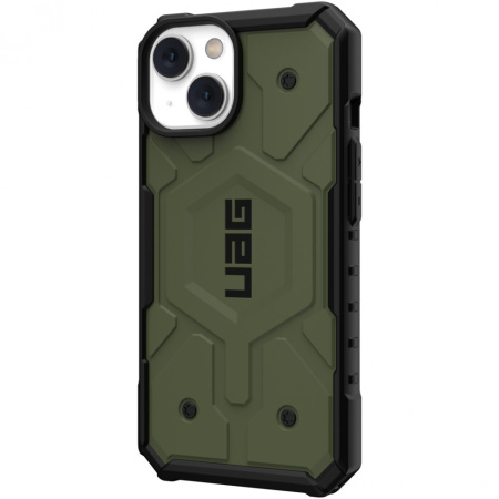 Чехол Urban Armor Gear (UAG) Pathfinder for MagSafe Series для iPhone 14/13, цвет Оливковый (Olive) (114052117272)
