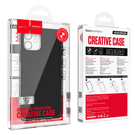 Чехол для iPhone 12 Mini HOCO Thin series PP Case, цвет Черный (0L-MG-WF146)