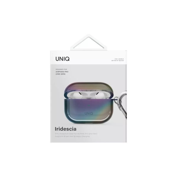 Чехол Uniq Iridescia (holographic) Midnight Quartz для Airpods Pro 2