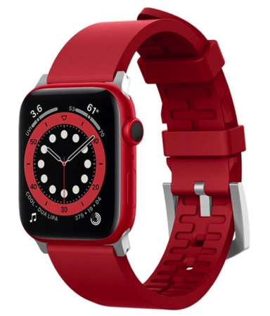 Ремешок силиконовый Elago Premium Rubber strap для Apple Watch 42/44/45/49 мм, цвет Красный (EAW-BAND-44RD)