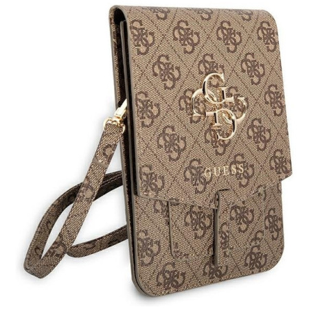 Cумка CG Mobile Guess Wallet Bag 4G with Big Metal Logo для смартфонов, цвет Коричневый (GUWBG4GFBR)