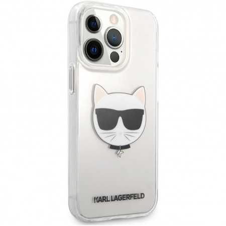 Чехол CG Mobile Karl Lagerfeld PC/TPU Choupette Hard для iPhone 13 Pro Max, цвет Прозрачный (KLHCP13XCTR)