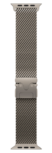 Apple Watch Ultra 3 (2025), 49 мм корпус из титана цвета «Natural», ремешок Titanium Milanese Loop, цвета «Natural»