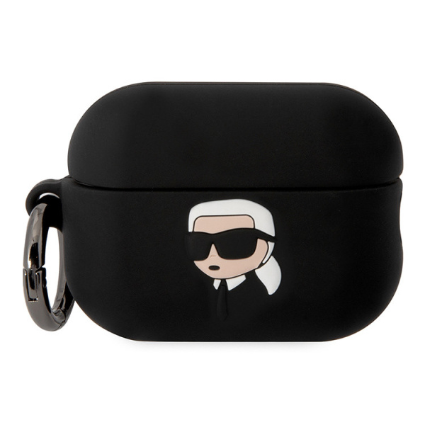 Чехол Karl Lagerfeld Silicone case with ring NFT 3D Karl для Airpods Pro 2 (2022), цвет черный (KLAP2RUNIKK)
