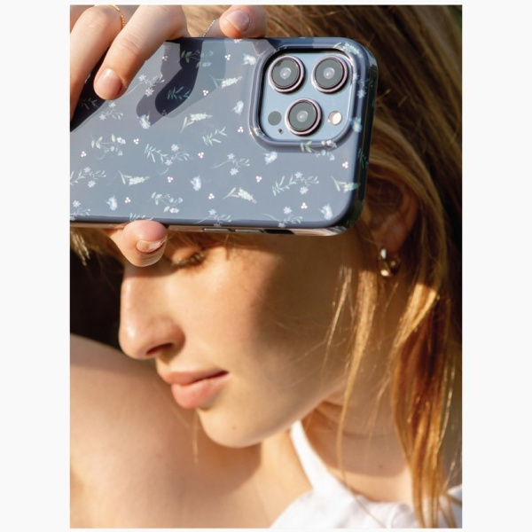 Чехол Uniq COEHL Prairie для iPhone 15 Pro Max, цвет Фиолетово-синий