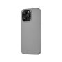 uBear чехол кожаный для iPhone 15 Pro Max Capital Leather MagSafe (серый)