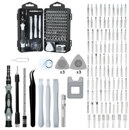 Набор инструментов для ремонта электроники 115IN1 Tool Kit Details