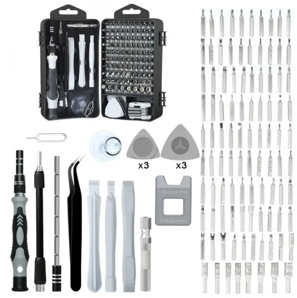 Набор инструментов для ремонта электроники 115IN1 Tool Kit Details