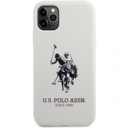 Чехол CG Mobile U.S. Polo Assn. Liquid silicone Big horse Hard для iPhone 11 Pro, цвет Белый (USHCN58SLHRWH)