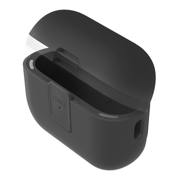 Чехол UniqCLYDE Lock case для Airpods Pro 2, Charcoal/Dark Grey
