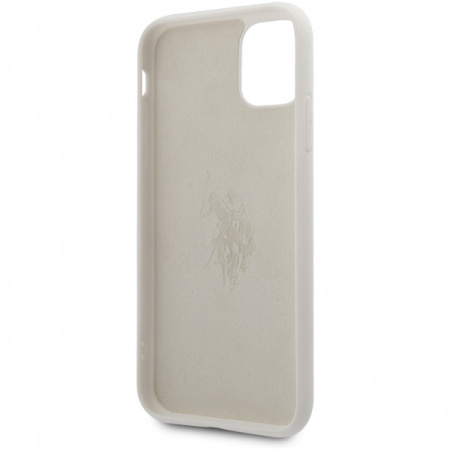 Чехол CG Mobile U.S. Polo Assn. Liquid silicone Big horse Hard для iPhone 11 Pro, цвет Белый (USHCN58SLHRWH)