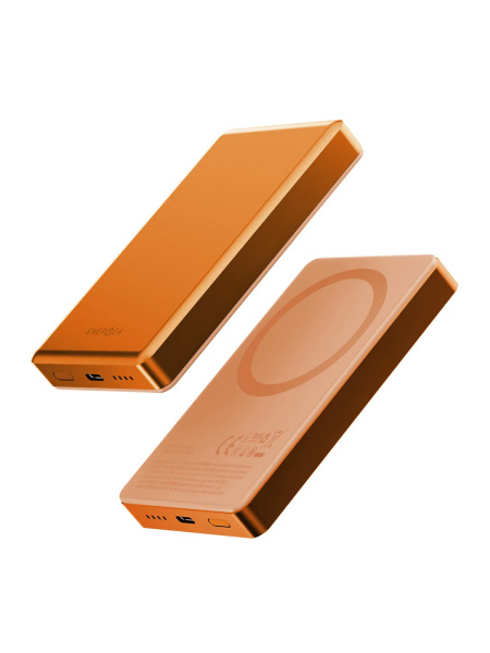 Внешний аккумулятор Energea AluPac 10K (CCC), 10000W MagSafe 15W USB-C 20W Ultra Light Aluminium Orange