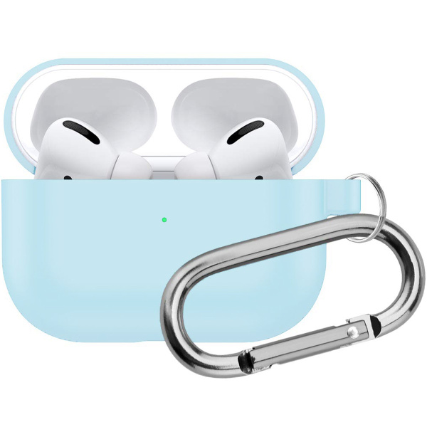 Чехол для AirPods Pro с карабином (Sky Blue)