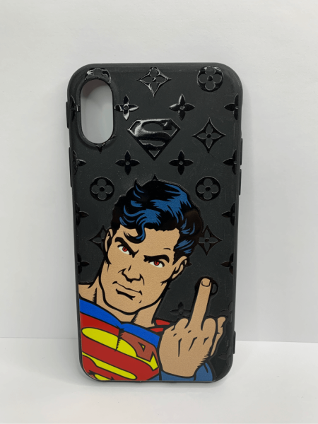 Чехол силиконовый для iPhone X / XS supreme Super, цвет Черный