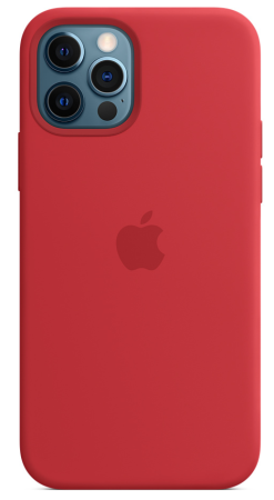Чехол для iPhone 12 Pro Max Silicone Case, цвет Красный