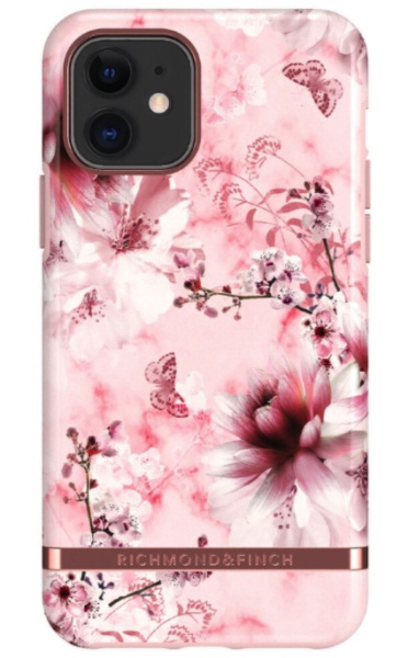 Чехол Richmond & Finch Freedom для iPhone 11, цвет "Розовый цветочный мрамор" (Pink Marble Floral) (IP261-605)