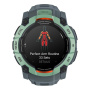 Смарт часы Garmin INSTINCT 3 AMOLED 50мм Neo Tropic, зеленый с серым ремешком